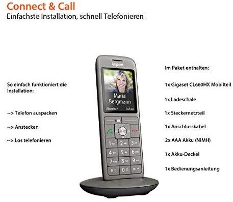 Gigaset CL660HX papildomas ragelis telefonui, pilkas