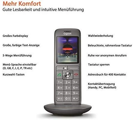 Gigaset CL660HX papildomas ragelis telefonui, pilkas