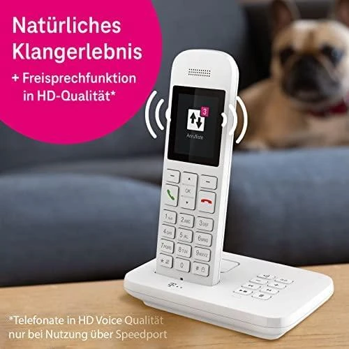 TLM Telekom Sinus A12 Analoginio ryšio / DECT telefonas Balta