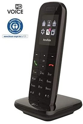 TLM Telekom Speedphone 52 DECT telefonas Skambintojo ID Juoda