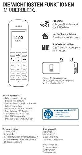 TLM Telekom Sinus 12 Analoginis telefonas Skambintojo ID Juoda