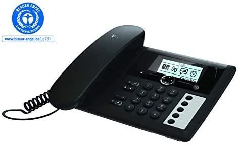 TLM Telekom Sinus PA 207 Plus 1 Analoginio ryšio / DECT telefonas Skambintojo ID Juoda