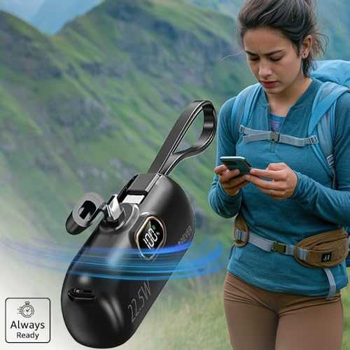Telforceone Forever mini power bank MTB-100 22.5W 5000 mAh USB C juodos spalvos