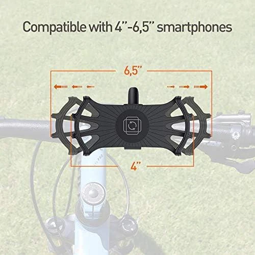 Tellur Bike Phone Holder BPH100 4”-6.5”, Juodas