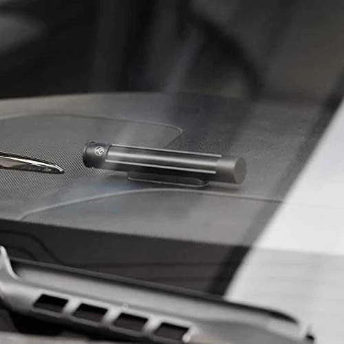 „Tellur“ laikina automobilių stovėjimo kortelė dviem telefono numeriams, metalinis, juodas