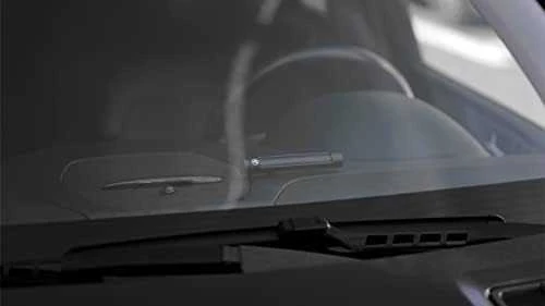 „Tellur“ laikina automobilių stovėjimo kortelė dviem telefono numeriams, metalinis, juodas