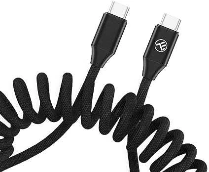 Tellur Tempiamas USB-C į USB-C laidas, iki 60 W, 1,8 m, juodas