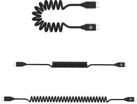Tellur Tempiamas USB-C į USB-C laidas, iki 60 W, 1,8 m, juodas