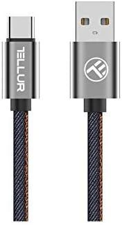 Tellur USB į USB-C duomenų kabelis, 1 m, denim