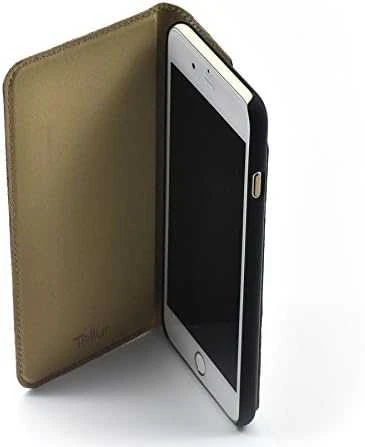 Dėklas Tellur Book case Ostrich Genuine Leather for iPhone 7 Plus ruda