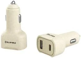 Tellur Žalias automobilinis įkroviklis, 36W, 6A (PD18W + QC3.0) cream