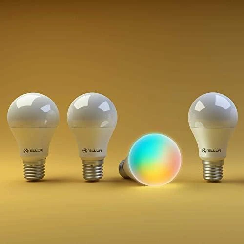 Tellur WiFi Smart Bulb E27, 10W, baltas/warm/RGB, dimmer