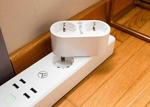 „Tellur WiFi“ maitinimo juosta, 3 lizdai, 4 * USB 4A, 2200 W, 10 A, 1,8 m