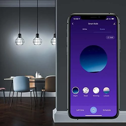 Tellur WiFi Smart Bulb E27, 9W, Baltas/Warm, Dimmer