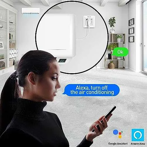 „Tellur“ išmanusis WiFi sieninis kištukas 3600 W 16 A, PD20 W, USB 18 W, energijos rodmuo, baltas