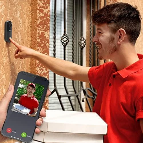 „Tellur“ vaizdo durų skambutis su WiFi, 1080P, PIR, laidinis, juodas