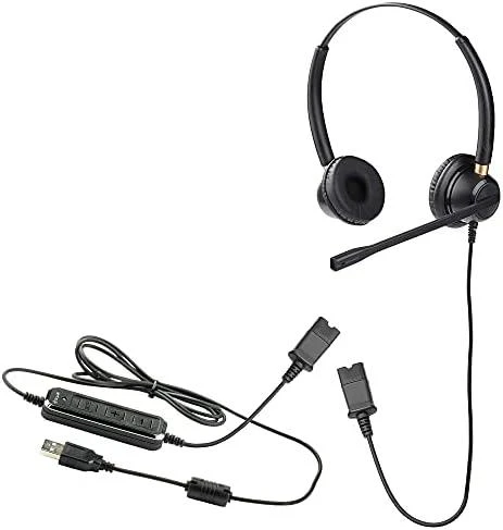 Tellur Voice 520N binaurinės laidinės ausinės su USB adapteriu, juodos