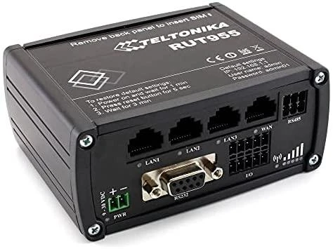 Šakotuvas Extralink Maršrutizatorius LTE Teltonika RUT955T033C0 (3G/4G/LTE SIM, xDSL (laido jungtis LAN), 2,4 GHz)