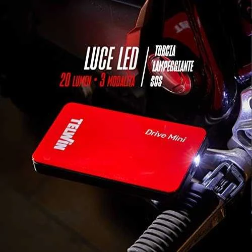 Automobilių akumuliatorių pakrovėjas/užvedimo prietaisas Telwin Drive Mini; 12 V
