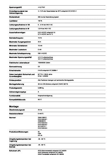 „Schneider Electric“ laiko relė 0,7 A 24–240 V 1 sek.–100 val. uždelstas įjungimas (RE17LAMW)