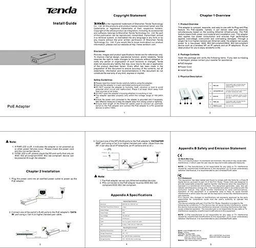 „Tenda POE30G-AT PoE“ adapteris gigabito eternetui