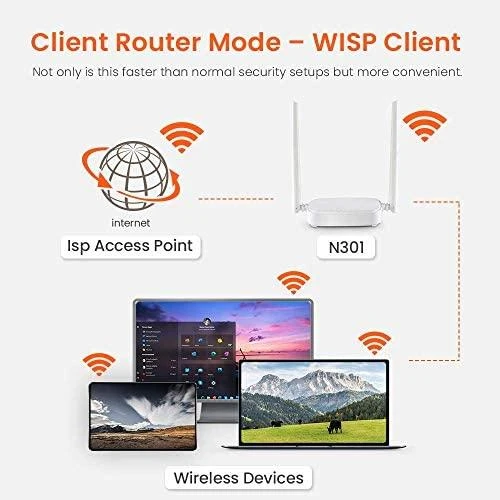 Tenda N301 belaidis maršrutizatorius Greitas Ethernet vienos juostos (2,4 GHz) Baltas