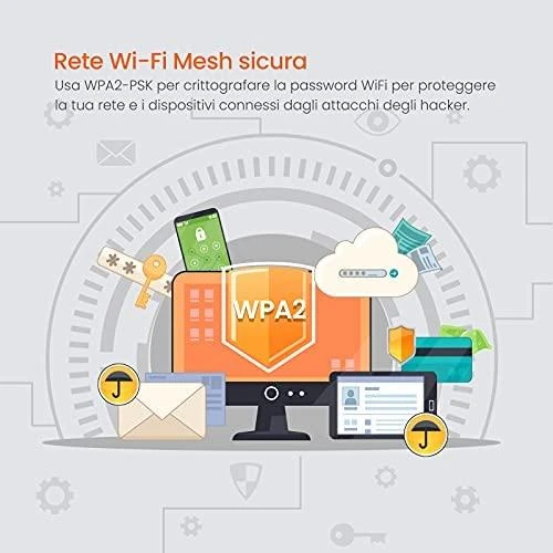 Maršrutizatorius belaidis Tenda MW6 2pack (xDSL (kabelio jungtis LAN), 2,4 GHz, 5 GHz)