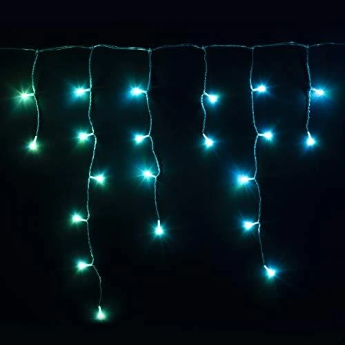 Kalėdinė lempučių girlianda Twinkly Icicle 190 Special LED RGB+W, varvekliai, daugiaspalvė