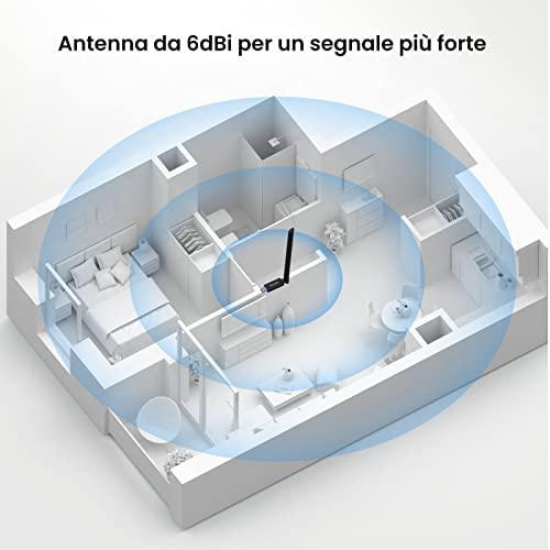 Tenda U10 tinklo plokštė WLAN 433 Mbit/s
