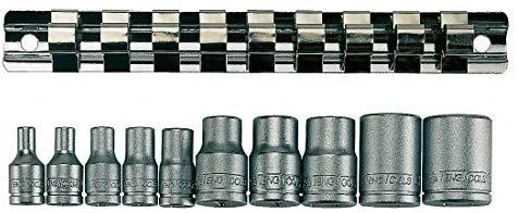 TengTools Sukimo galvučių komplektas Teng Tools M3814; TX-E; 1/4''; 3/8''; 10 vnt.
