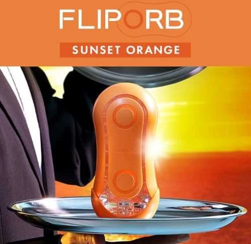 Oranžinis Tenga Flip Orb Sunset Oranžinis