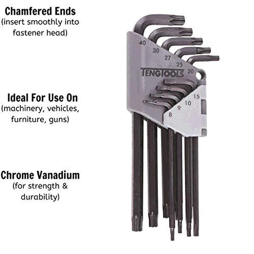 TengTools Raktų rinkinys Teng Tools 1479TX; Torx; 9 vnt.