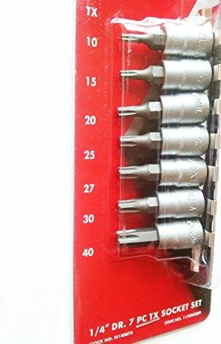 TengTools Galvučių komplektas Teng Tools M1408TX; TX; 7 vnt.