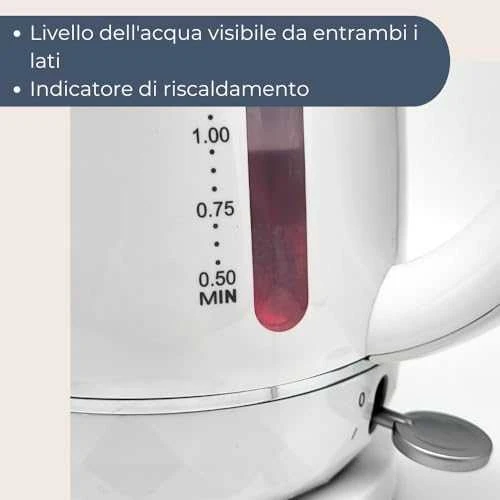 Virdulys Terraillon Vattenkokare Diamond 1,5L 2200W vit