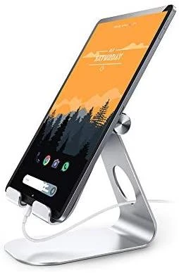 Terratec iTab-M sidabrinis Daugiakampis išmaniojo telefono ir planšetinio kompiuterio stovas pagamintas iš aliuminio