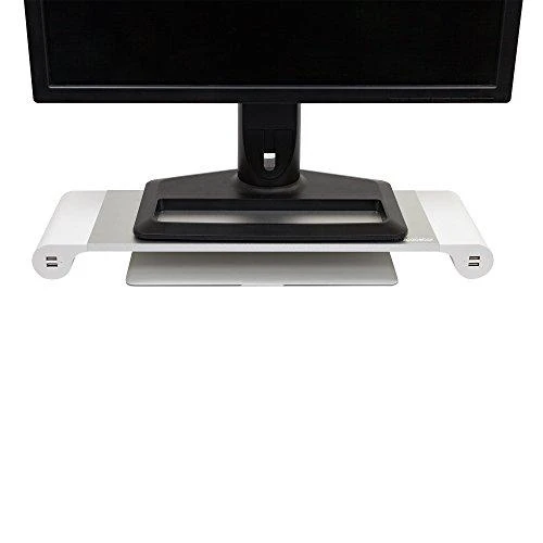 Laikiklis Terratec Spacebar aliuminio monitoriaus stovas su 4 USB įkrovimo prievadais