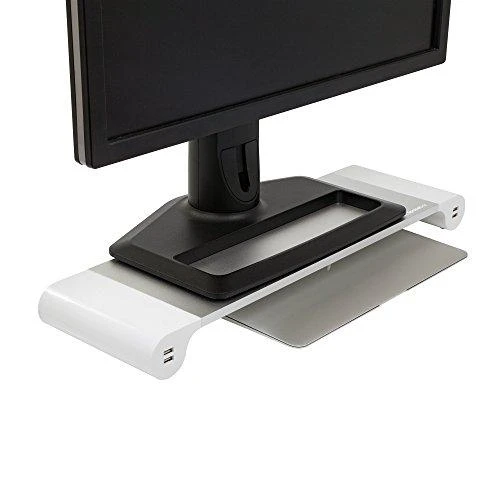 Laikiklis Terratec Spacebar aliuminio monitoriaus stovas su 4 USB įkrovimo prievadais