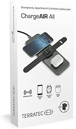 Terratec ChargeAIR All Ausinės, Laisvų rankų įranga, Išmanusis telefonas, Išmanusis laikrodis Žalia Belaidis įkrovimas Spartusis įkrovimas Vidaus