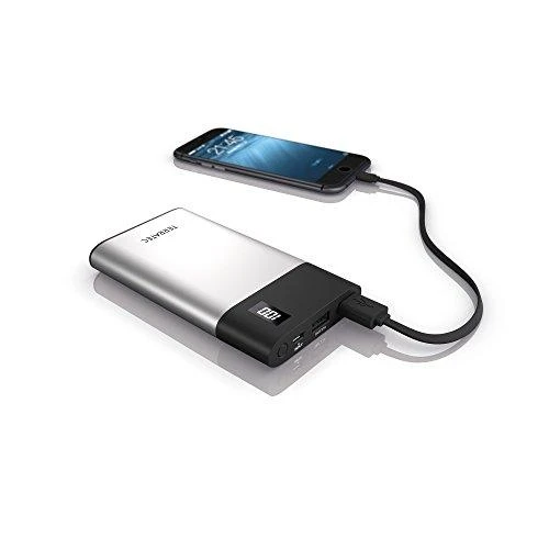 Powerbank TerraTec P80 Slim 8000mAh Juodai-sidabrinė