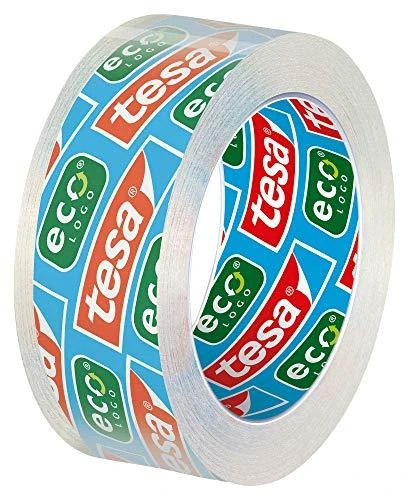 Stalinis lipnios juostelės dėklas TESA Easy Cut Smart su Tesafilm ekologiška ir skaidria juostele, 15mm x 10m