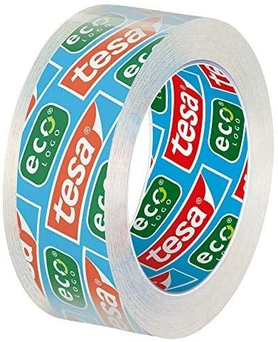 Stalinis lipnios juostelės dėklas TESA Easy Cut Smart su Tesafilm ekologiška ir skaidria juostele, 15mm x 10m