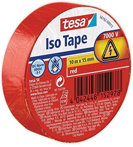 Tesa taśma izolacyjna 10m 15mm raudona