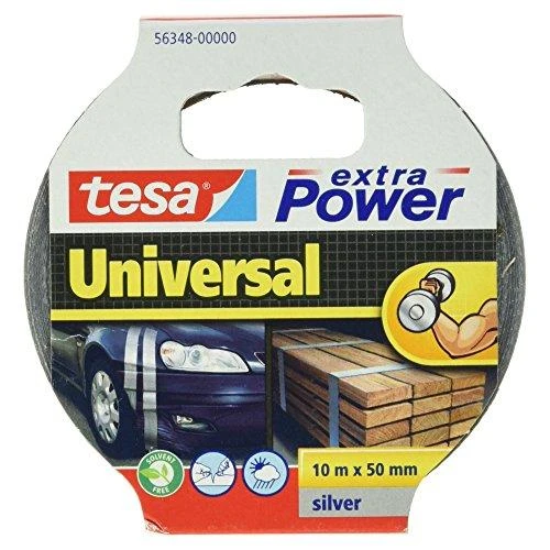 Audinio juosta TESA Extra Power Universal, 50mm x 10m, pilka