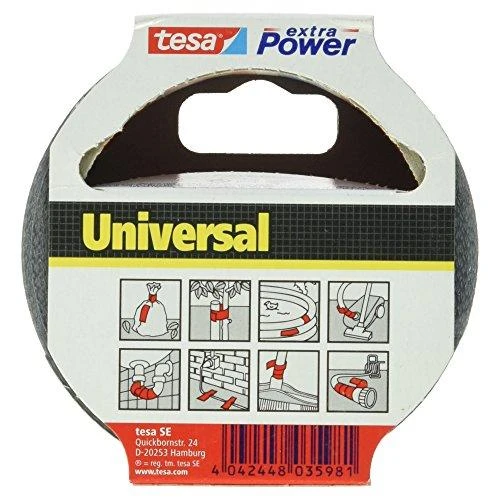Audinio juosta TESA Extra Power Universal, 50mm x 10m, pilka