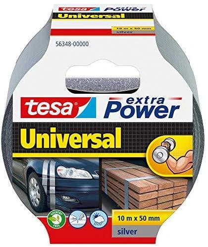 Audinio juosta TESA Extra Power Universal, 50mm x 10m, pilka