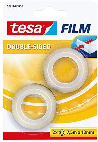 Tesa tesafilm rolka 7,5m 12mm dwustronny blister 2vnt..