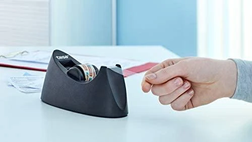 Stalinis dėklas TESA Easy Cut CURVE su TESA Film permatoma juostele, 19mm x 10m