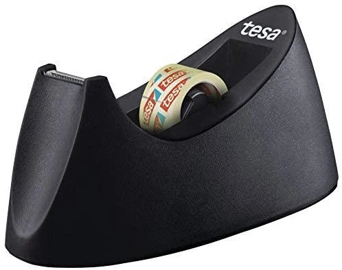Stalinis dėklas TESA Easy Cut CURVE su TESA Film permatoma juostele, 19mm x 10m