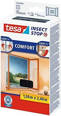 TESA TINKLELIS NUO UODŲ LANGAMS Juodas 1,2 x 2,4 m COMFORT