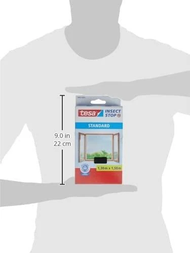 TESA MOSKITIERA OKIENNA Juoda 1,3m x 1,5m STANDARD